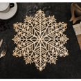 thumbnail image 1 of Christmas Decorations Outdoor Hollowed Out Insulation Mat Solid Polyvinyl Chloride Leather Placemats , Coffee Mats, Kitchen Table Mats, , Easy To Clean Kitchen Table Mats Christmas Clearance, 1 of 6