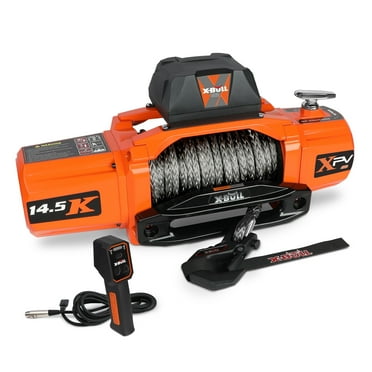 X-BULL Electric Winch XPV 14500LBS 12V Synthetic Rope SUV Jeep Truck Towing 4WD Off-Road 2 in 1 Remote Control Wireless and Wired