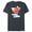 Navy Heather, variant on Disney and Pixar’s Turning Red Fluffy Cute Mei Panda Power - Short Sleeve Blended T-Shirt for Adults - Customized-Ocean Blue