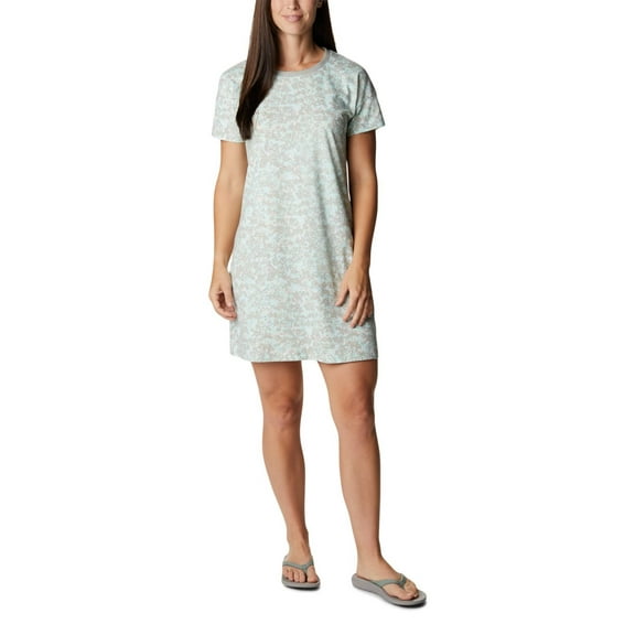 Columbia Women's Park Print Dress Chalk Dotty Disguise M New
