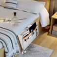 thumbnail image 2 of Storage bag blanket hanging bag by the bed, bed bag, home storage bag, gray, 2 of 2
