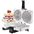 thumbnail image 4 of Pizzelle Maker- Polished Electric Pizzelle Baker Press Makes Two 5-Inch Cookies at Once- Recipes Included, 4 of 4