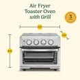 thumbnail image 5 of Cuisinart Air Fryer + Convection Toaster Oven, 8-1 Oven with Bake, Grill, Broil & Warm Options, Stainless Steel, TOA-70 (Navy Blue), 5 of 13