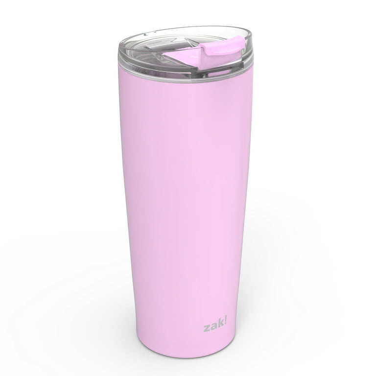 Zak! Designs 20oz Double Wall Stainless Steel Tumbler PINK 3 Pack