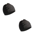 thumbnail image 2 of Eigraketly Gorro de natación de moda de nylon - Amplia aplicación para todas las edades Gorro de natación elástico Gorro de piscina negro negro 2Conjunto, 2 of 6