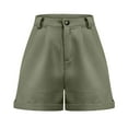 thumbnail image 6 of Women's Shorts Stretchy Summer Active Hiking Pants Loose High Waisted Short with Pockets S-2XL, 6 of 7