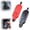 Black & Red, variant on Car Escape Tool, 2-in-1 Window Breaker & Seat Belt Cutter, Car Safety Tool | Spring-Loaded Tungsten Steel Glass Breaker with Concealed Seat Belt Cutter, Compact Aluminum Alloy Vehicle Safety Tool