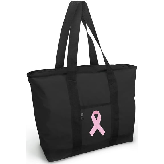 Pink Ribbon Tote Bag Deluxe Pink Ribbon Tote Bags
