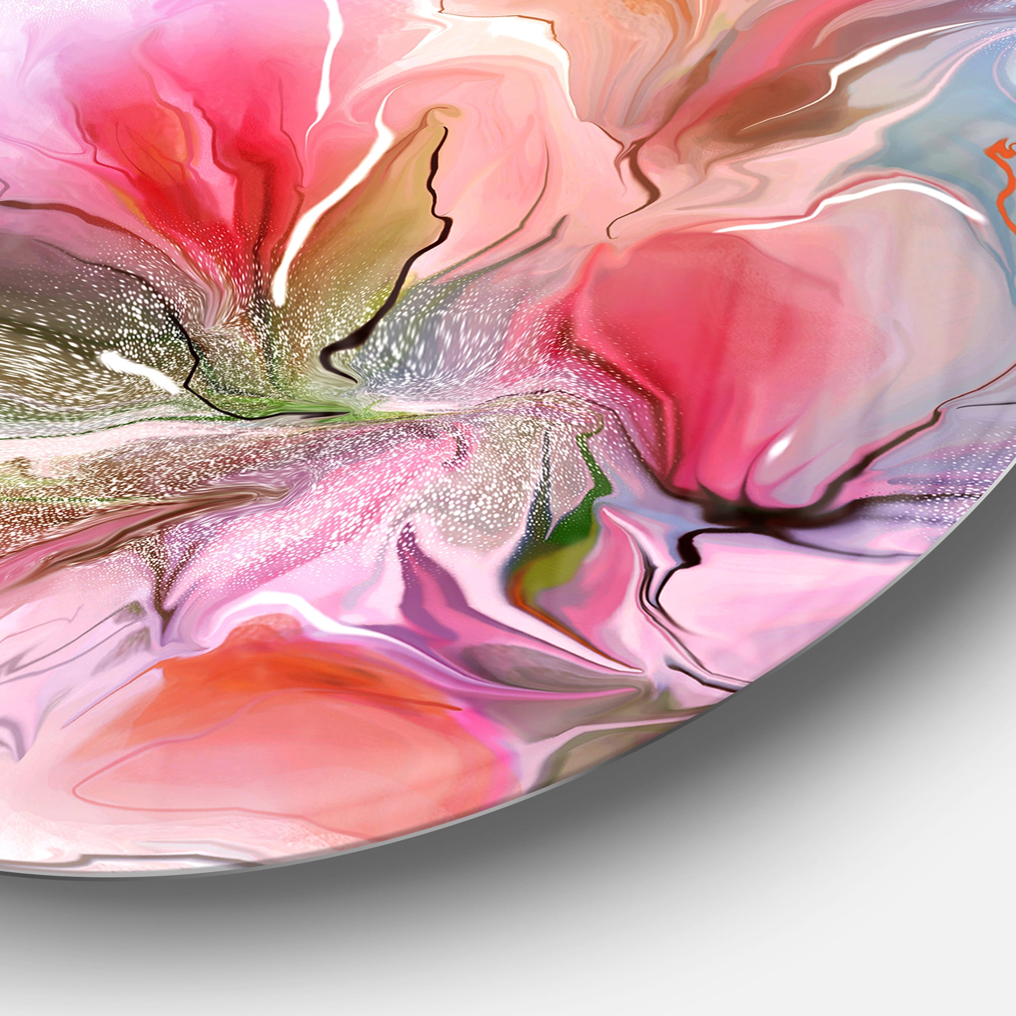 Designart 'Lovely Painted Floral Design' Extra Large Floral Wall Art