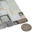 thumbnail image 4 of 10 pack Beige 12.4 in. x 12.6 in. Polished Mini Versailles Glass Mosaic Floor and Wall Tile (10.85 sq. ft./Case), 4 of 5