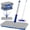 15" Mop-B, variant on 2-Sided Microfiber Dust Mop: Dry Flat Wall Mop for Hardwood Floors with 3 Pads Reversible for Apartment Kitchen Tile Laminate Cleaning
