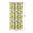 thumbnail image 5 of Yellow Lemon Fruit Slices White Pattern Shower Curtain 36"x72" ,Bathroom Decorative Shower Curtains Set with 12 Hooks,Modern Waterproof Washable Shower Curtain, 5 of 6