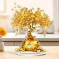 thumbnail image 6 of xaoyunyn Golden Money Tree Wealth Tree Decoration Opening Gift Tree Decoration,Gold, 6 of 8