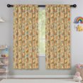 thumbnail image 5 of Pioneer Flower Floral Print Pattern Insulated Teens Curtains Set Of 2, Bedroom Essentials, Toddler Room Decor 42"x63", 5 of 5