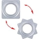 thumbnail image 3 of Placa giratoria de 4 piezas, bandeja de 360 ​​grados, (plateada) 71 mm, 3 of 5