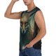 thumbnail image 3 of Balery Vintage Pattern Fox Camisetas sin mangas para hombre, absorbe la humedad y protege contra el mal olor.-3X-Large, 3 of 7
