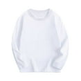 thumbnail image 4 of Ashirexll Kids Long Sleeve T Shirts Solid Color Round Neck Pullover Activewear Base Layer Comfortable Fitting Everyday Wear, 4 of 4