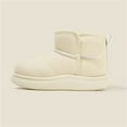 thumbnail image 5 of DxhmoneyHX Toddler Boots Fall Winter Fashion Sneakers Casual Lightweight Slip on Ankle Boots Plush Fleece Lined Comfy Warm Snow Shoes Size 24, 5 of 5
