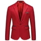 thumbnail image 5 of Traje de hombre entallado de un solo pecho, moda juvenil, informal, para banquete de boda, chaqueta, 5 of 5