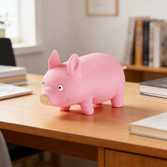 Stretchy Pig Fidget Toy Elastic Stress Relief Toy Soft TPR Squeeze Toy For Desk Study Office Travel Party Favor Gift Calm Hands On Fun Everyday Decompression Pocket Sized Home Decor Gift For Home