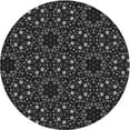 thumbnail image 1 of Ahgly Company Indoor Round Patterned Smokey Gray Area Rugs, 4' Round, 1 of 6