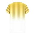 thumbnail image 4 of Blouses pour Femmes, T-shirt Imprimé Plissé à Manches Courtes, Haut Ample, 4 of 5
