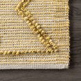 thumbnail image 5 of nuLOOM Julianne Handmade High-Low Jute Moroccan Area Rug, 5' x 8', Yellow, 5 of 9