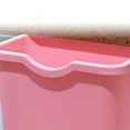 thumbnail image 5 of FONDOTIN Hanging Trash Bin Pink Plastic Garbage Container 1Pack 8.3X5.3X4.9In, 5 of 8