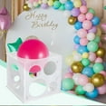 thumbnail image 3 of Caja medidora de globos de plástico plegable, fácil de medir, con 11 orificios para globos de 2 a 10 pulgadas, herramienta precisa para medir globos., 3 of 7