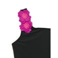 thumbnail image 3 of Wonder Nation Girls Floral Applique One-Piece Swimsuit with UPF 50, Sizes 4-16, 3 of 3