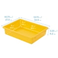 thumbnail image 2 of ECR4Kids Letter Size Plastic Tray Orgainzer with Lids, Small, Storage Bins, Assorted, 10-Piece, 2 of 9