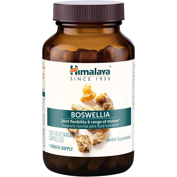Himalaya Boswellia, Joint Support for Mobility and Flexibility, 120 Capsules, 1 Month Supply