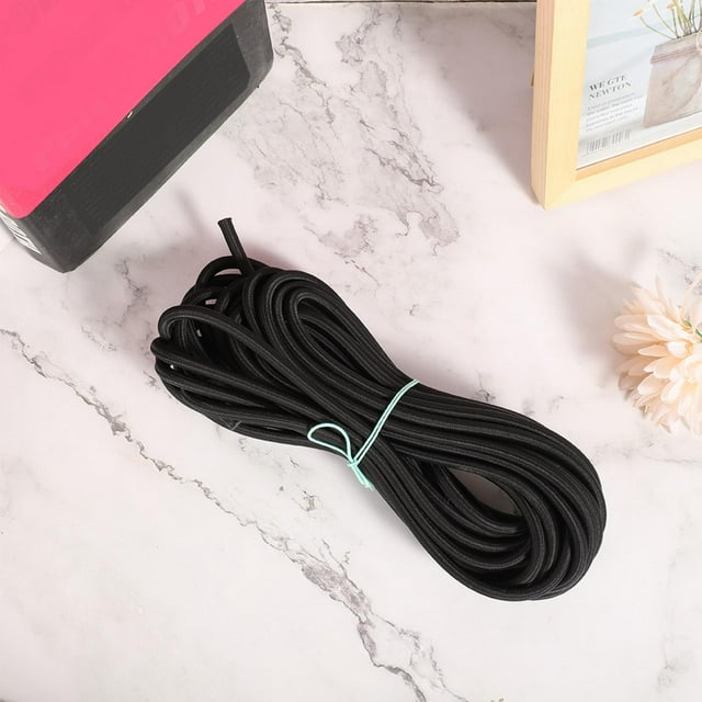 Polyester Elastic Rope Cord, Round Elastic Rope, Elastic Rope 7mm 10m / 32.8ft for Pants Waist Belt Cuff Belts