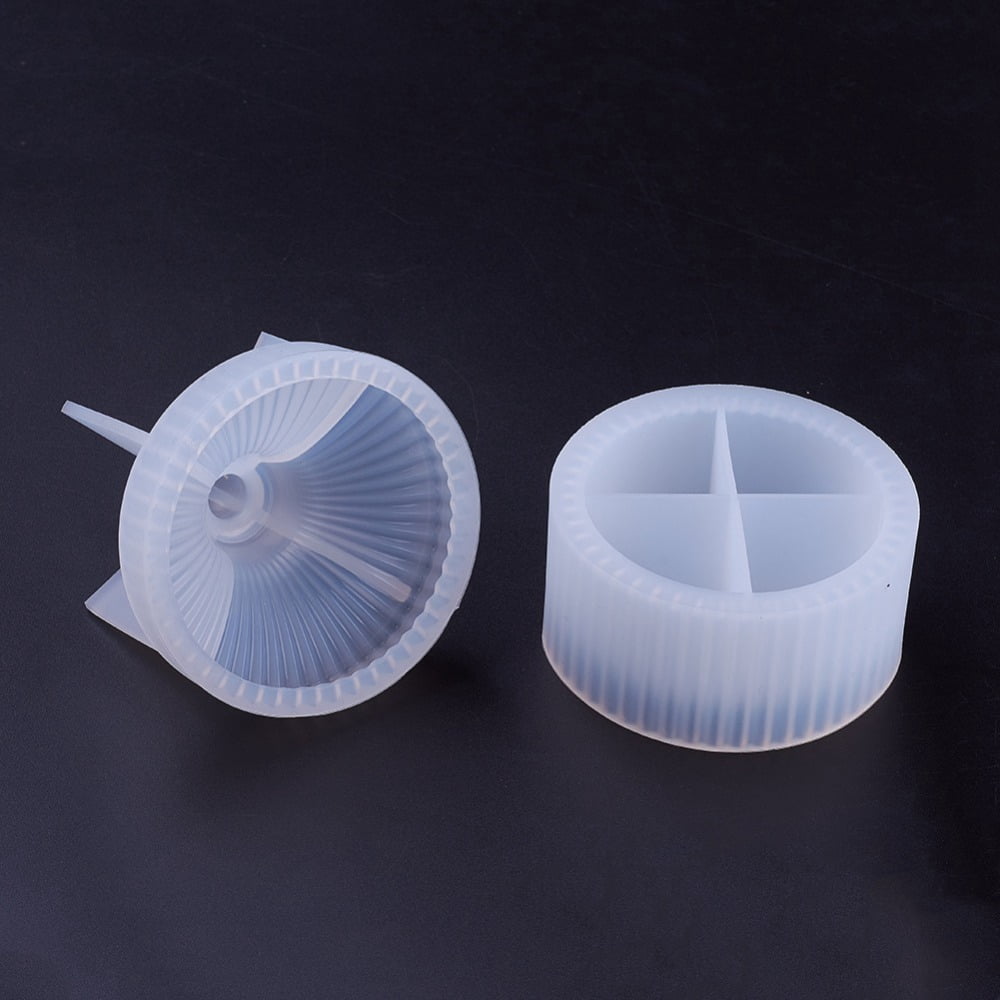 Silicone Storage Box Molds Resin Casting Molds For UV Resin Epoxy Resin Jewelry Making Box White 82x60mm 82x38mm 2pcs/set