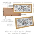 thumbnail image 5 of Happy Holidays Snowflakes Framed Wall Hanging Sign 8x16, 5 of 5