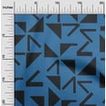 thumbnail image 2 of oneOone Polyester Spandex Medium Blue Fabric Geometric Fabric For Sewing Printed Craft Fabric By The Yard 56 Inch Wide, 2 of 4