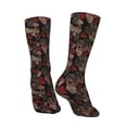 thumbnail image 5 of Uemuo Hearts and French Bulldog Pattern Women's Crew Socks, Soft Durable Breathable Moisture-Wicking with Odor Control Cotton socks, 5 of 9
