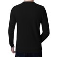 thumbnail image 4 of JTieacloth Big & Tall Mens Sweaters Male V Neck Sweater Simple Slim Fit Trend Underlay Shirt Men's Handsome Solid Color Knitting Shirt(Black), 4 of 6