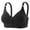 Black, variant on SELONE Wireless Bras for Women Plus Size T Shirt Bra Front Closure Push Up Bralette Breathable Daily Wear Black 42