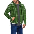 thumbnail image 2 of Kdxio American Football Field Print Men Hoodies Casual Hoodies for Men with Zip Pockets Full Zip Long Sleeve Sweatshirt Sports Hooded Jacket-X-Large, 2 of 5