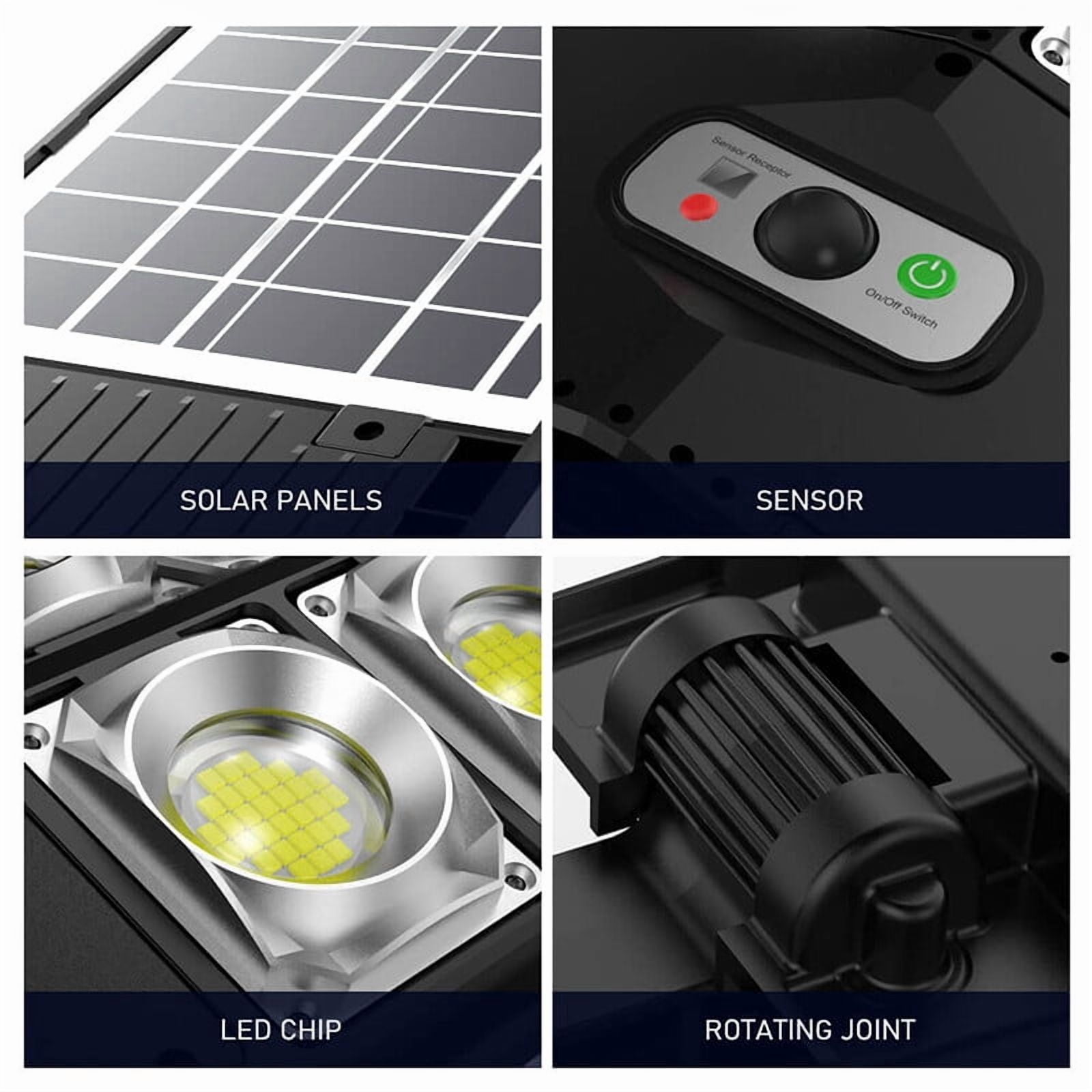 Commercial 1000000LM LED Outdoor Dusk to Dawn Solar Street Light Road Area Lamp