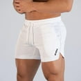 thumbnail image 3 of Wsevypo Men's Bodybuilding Running Fitted Training Jogging Short Pants, 3 of 4