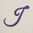 thumbnail image 3 of DALIX Monogram Tote Bag Shoulder Bag Teacher Zippered Purple Letter J, 3 of 8