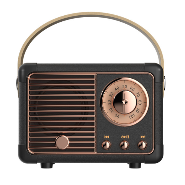 Retro Bluetooth-högtalare, Vintage Dekoration, Mini Trådlös Bluetooth-högtalare för Skrivbord Sovrum Kontor Fest (Grön)