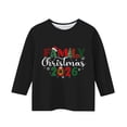 thumbnail image 3 of YUNAFFT Garçons & Filles Imprimé de Noël Coupe Ample 3-12 Ans T-Shirt Col Rond Extensible en Coton Manches Longues, 3 of 3