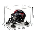 thumbnail image 2 of Deluxe Clear Acrylic Mini Football Helmet Display Case (not Full Size) with Black Risers and Clear Base (A003-BR), 2 of 2