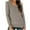 Khaki, variant on Maean Women's Long Sleeve Shirts V Neck Loose Solid Color Tops Casual Basic Fall Winter Clothes Trendy Warm Shirts