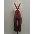 thumbnail image 6 of ZOELNIC Women's Vintage Western Jumpsuit with Fringe & Wide Leg, Slim Fit Button Down Overall with Pocket, M, 6 of 7