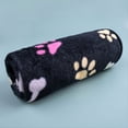 thumbnail image 5 of Pet Blanket Fluffy Pet Bed Blanket Cute Cartoon Bone Paw Print Warm Sleeping Mat For Dog Puppy Cat, 5 of 8