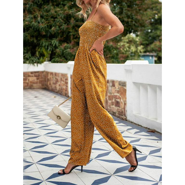 Jumpsuits for Women Casual, Wide Leg Jumpsuits for Women Spaghetti